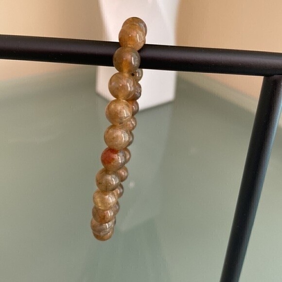 Authentic Labradorite Quartz Gemstone Bracelet Handmade Jewelry - Picture 4 of 4